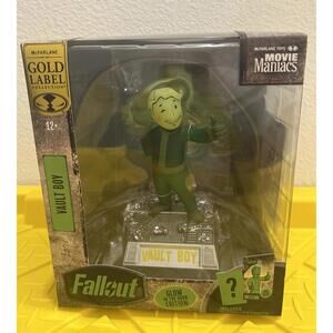 McFarlane Gold Label Fallout Vault Boy Limited Edition Figure. Glow In The Dark